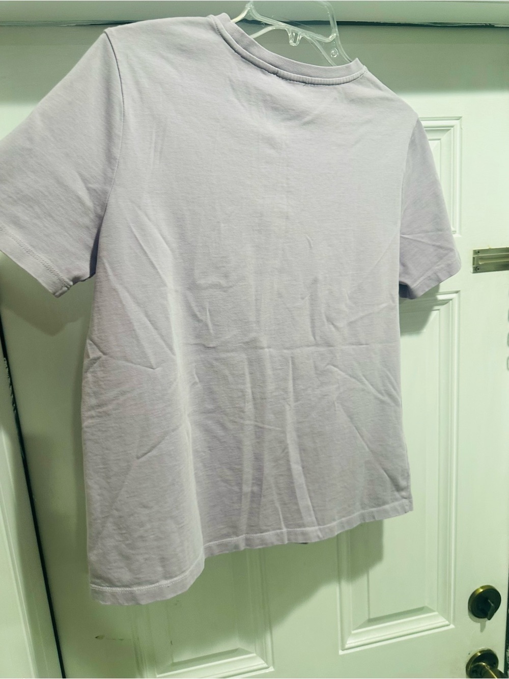 ZARA Lavender Crew Neck Tee Size Medium - Picture 3 of 3